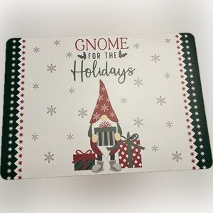 🔴Festive Gnome Holiday Placemat Christmas Winter Kitchen Dinning Dinnerware 4